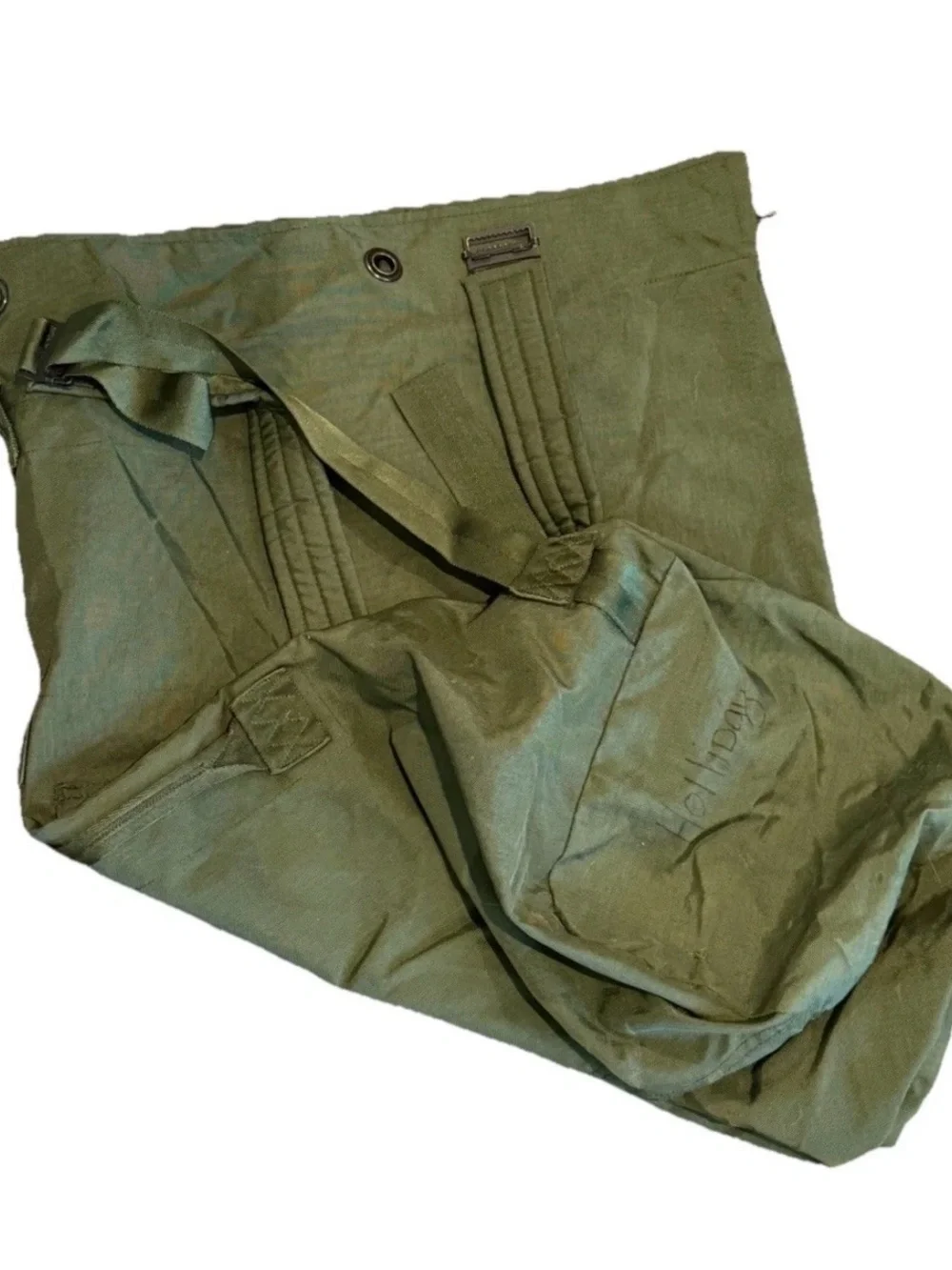 USGI Olive Drab Top Load NylonDuffle Bag with BackpackStraps USA Armed Forces